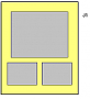 J1 1x(15x12)+2x(8x6) multi aperture mount 