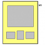 M1 1x(15x12)+3x(5x4) multi aperture mount