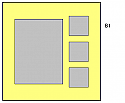 B1 - 1x(16x12) +3x(5x5) multi photo frames 