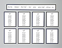 Table plans for weddings / wedding seating plan - without frame